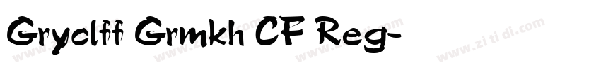 Gryclff Grmkh CF Reg字体转换